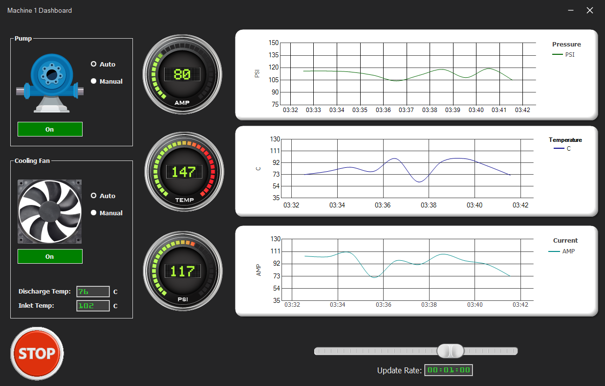 ascomm .net industrial communications software and plc communication library hmi example app